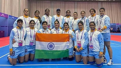 Indian women's Kabbadi team that won Gold medal at Asian Games 2023