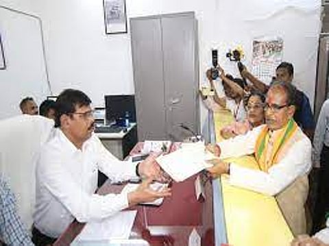MP polls: CM Chouhan files nomination papers from Budhni