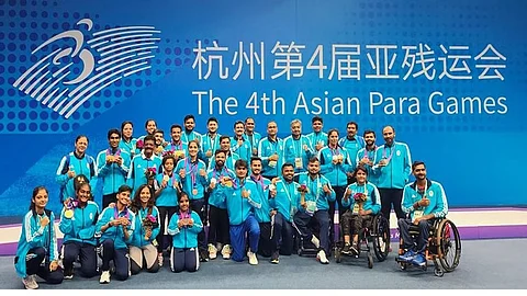 Indian para athlets, who won a total of 111 medal at the Hangzhou Asian Para Games 2023