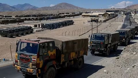 Chinese military deployment along India - China LAC