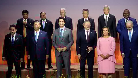 Chinese President Xi Jinping with Indo-Pacific leaders