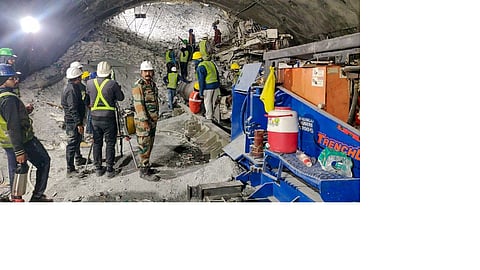 Rescue efforts intensify to save 41 trapped workers in Uttarakhand tunnel