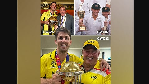 "2023 and 1987": Australia's Mitchell Marsh celebrates World Cup win with father Geoff Marsh