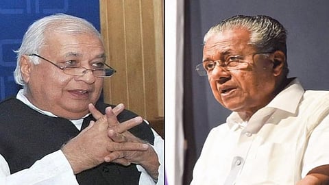 Kerala Governor Arif Mohammed Khan and CM P Vijayan