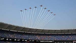 Surya Kiran Air Show Sets Stage for India vs Australia World Cup Final
