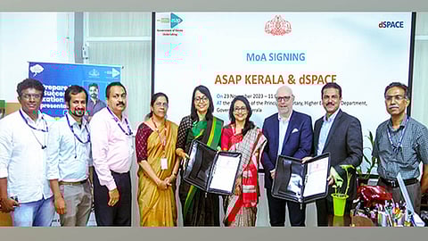 ASAP, Kerala partners with dSPACE, Germany for skilled manpower.
