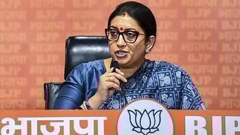 Union minister Smriti Irani