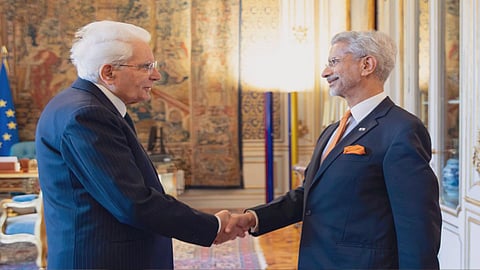 EAM Jaishankar meets Italian President Mattarella