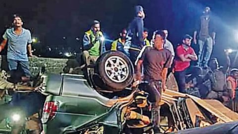 Sabarimala pilgrims' accident site