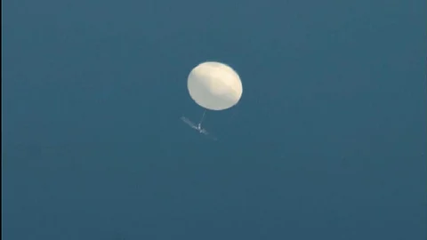 Taiwan's Defence Ministry says a Chinese military surveillance balloon was spotted in the Taiwan Strait,