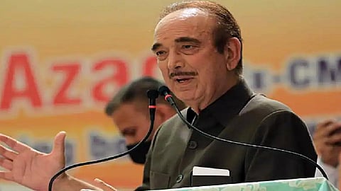 Democratic Progressive Azad Party (DPAP) chairman Ghulam Nabi Azad