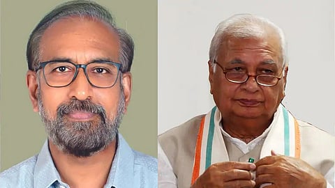 New Kannur VC Bijoy Nandan (L)