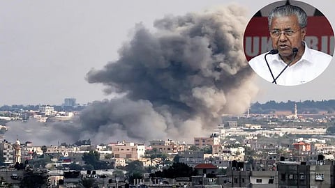 Kerala CM P Vijayan condemn Israel's attack of Gaza