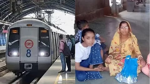 Delhi woman passenger who died after an accident at a metro station