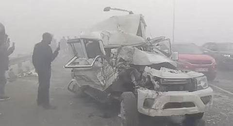 Tragic Accident in Rajasthan's Barmer: Three Killed in Dense Fog Collision