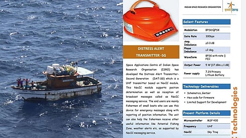 ISRO - Distress alert transmitter