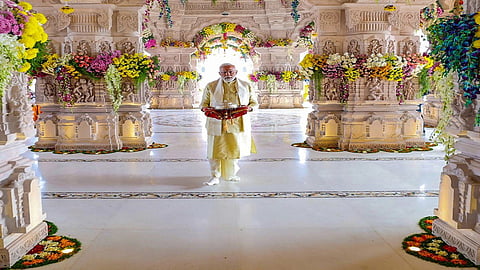 PM Narendra Modi in Ram Temple, Ayodhya