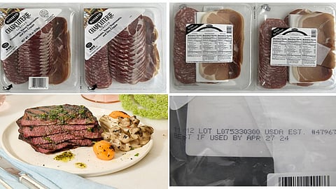 Lab grown beef steaks for the public selling.