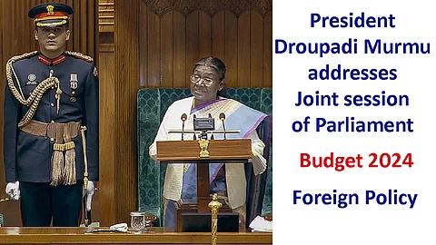 President Droupadi Murmu - Budget session 2024