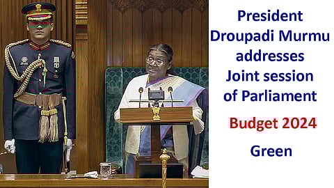 President Droupadi Murmu - Budget session 2024