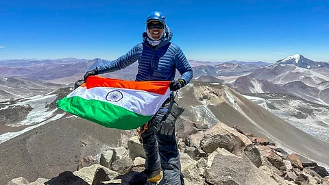 Kerala govt employee Khan scales world's highest volcano