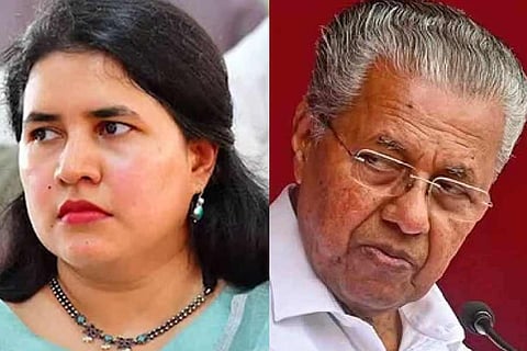 Veena Vijayan and Kerala CM P Vijayan