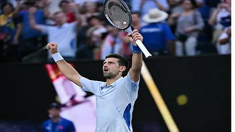 Novak Djokovic in the Australian Open 2024