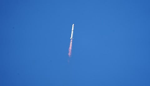 China launches lotus-shaped satellite to observe violent cosmic events.