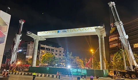 Country's first 31-metre U-girder successfully cast for Bengaluru Suburban Rail Project