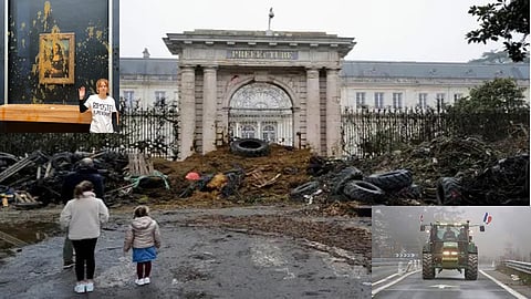 French farmers protest in Paris