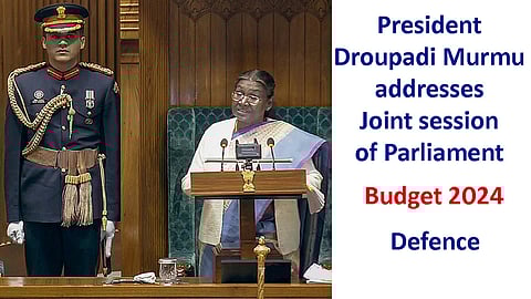 President Droupadi Murmu - Budget session 2024