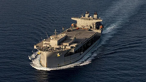 US warship in Red sea
