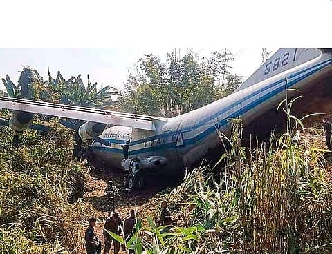 Myanmar military plane crashes in Mizoram, 8 injured