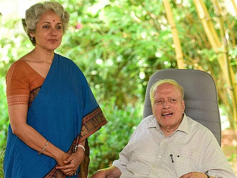 Dr Soumya Swaminathan and M S Swaminathan
