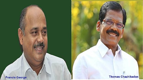 Francis George (L) and Thomas Chazhikadan (R)