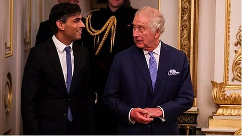 British PM Rishi Sunak and King Charles III