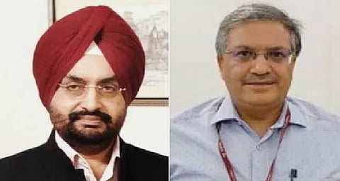 Sukhbir Sandhu(L), Gyanesh Kumar (R)