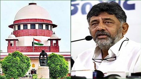 Karnataka Deputy Chief Minister D K Shivakumar thanks the Supreme Court