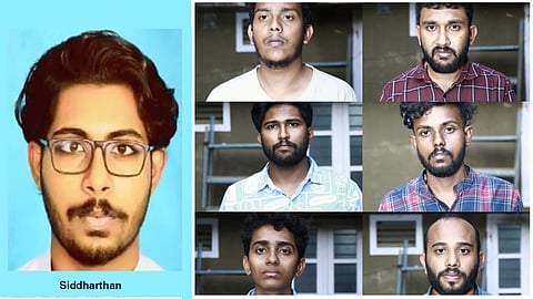 Siddharthan (L) and the accused (R)