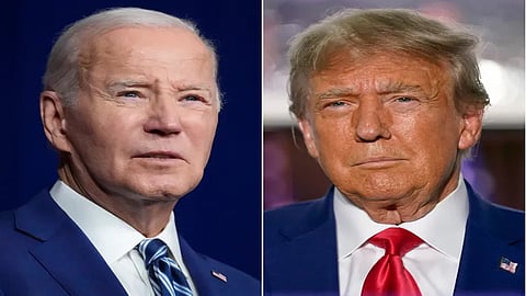 US President Joe Biden and former President Donald Trump