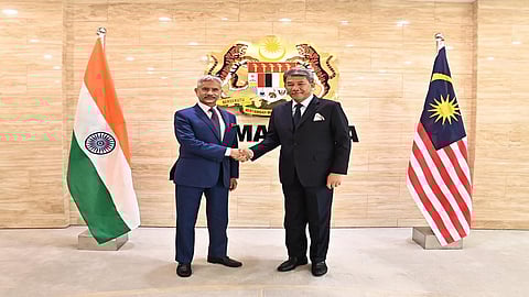 External Affairs Minister S Jaishankar with his Malaysian counterpart Mohamad bin Haji Hasan