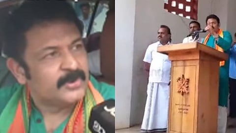 BJP candidate faces protests from SFI activists during campaign in Kollam