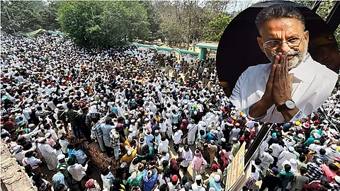 Gangster-turned-politician Mukhtar Ansari was laid to rest