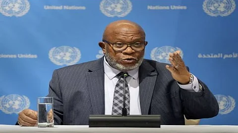 UN General Assembly President Dennis Francis