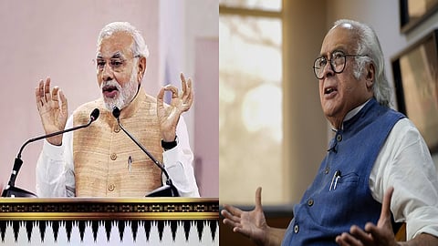 PM Narendra Modi and Congress general secretary Jairam Ramesh