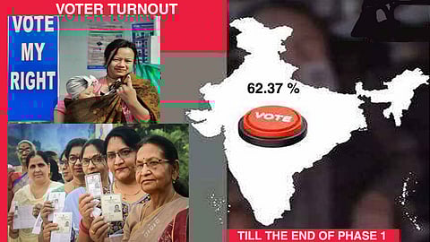 General Election 2024 - 62.37 % Voter turnout in the Phase 1