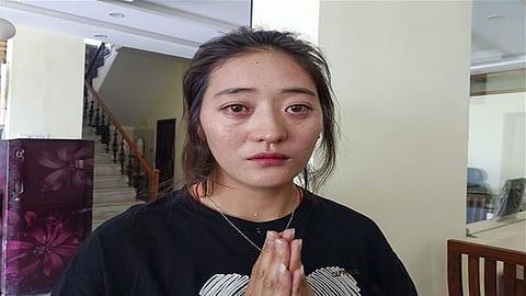 Namkyi - Tibetan girl, who arrived in India