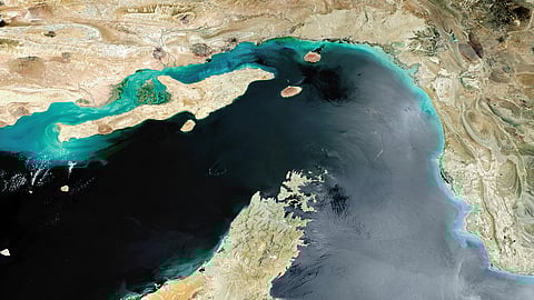The crucial Strait of Hormuz.