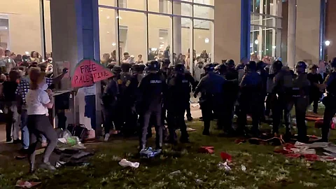 Pro - Palestine protest at Columbia University