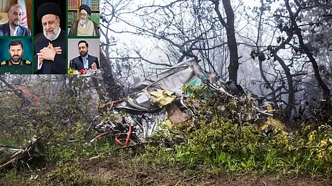 Iran's helicopter crash site
